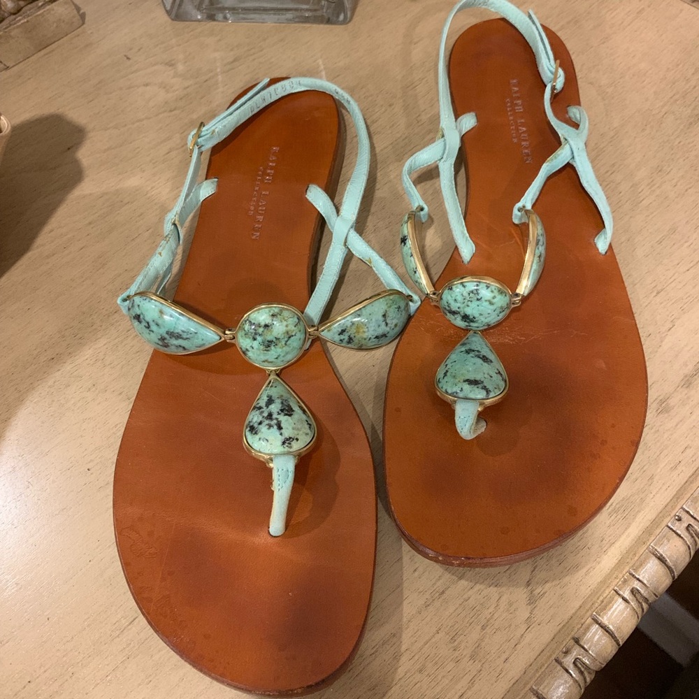 Ralph lauren sandals with rocks